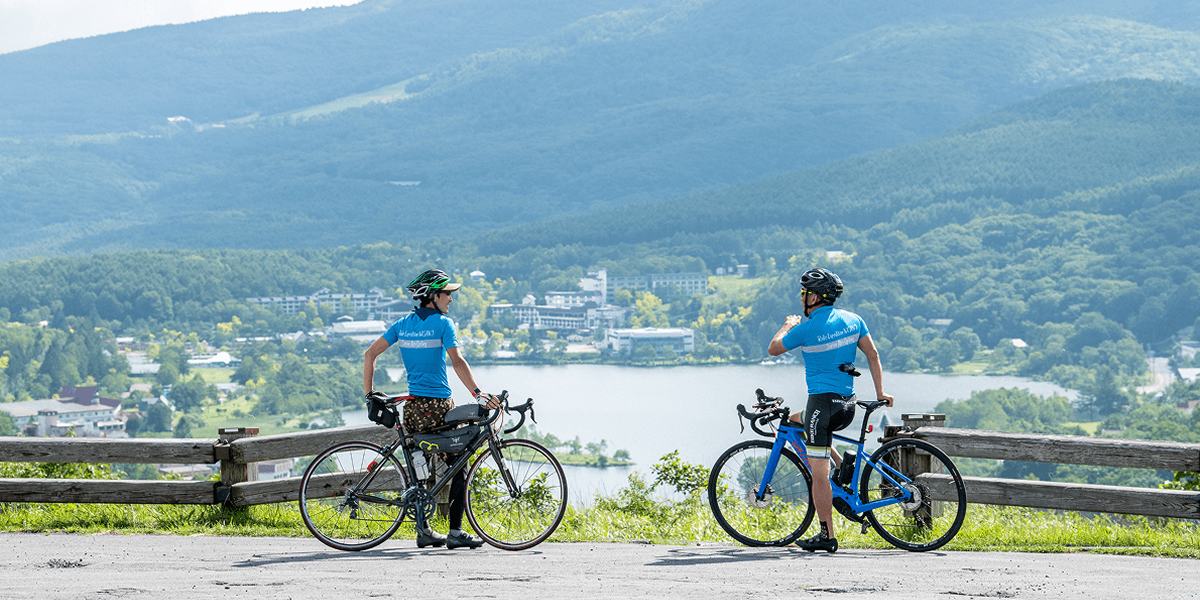 Cycling views in Nagano
