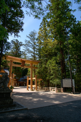 Shrine entrance in Nagano, Japan